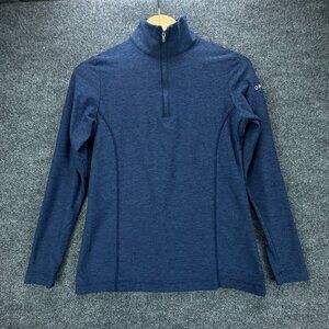 Peter Millar Top Womens Small‎ Blue 1/4 Zip Pullover Golf Korn Ferry Tour